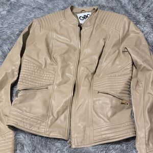 GBG Los Angeles Tan Leather Jacket